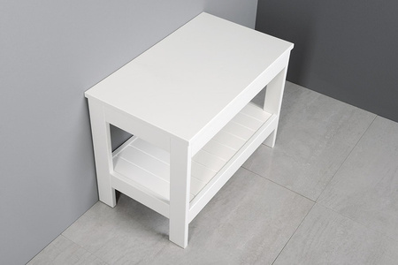 ETIDE regał niski 61x45x36 cm, biały mat