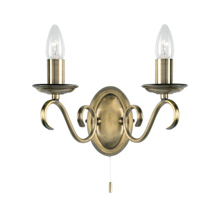 Bernice Wall Light Antique Brass