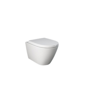 Zestaw RESORT Miska WC podwiesz. 52cm Rimless & deska WC W/O biały połysk