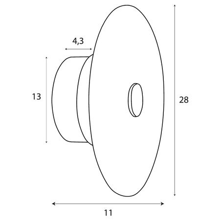 Maxlight W0355 Kinkiet Allure 1L Champagne Glass