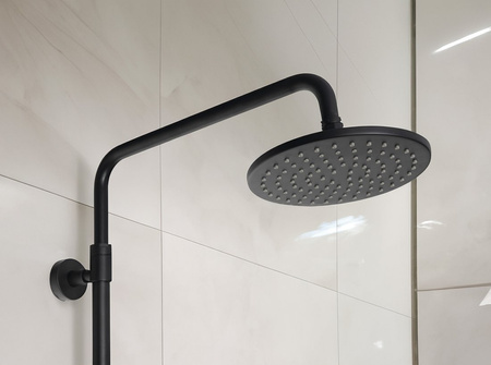 PAX zestaw prysznicowy z baterią dźwigniową, czarny mat