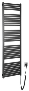 TONDI-E grzejnik elektryczny 450x1690 mm, 600 W, czarny mat