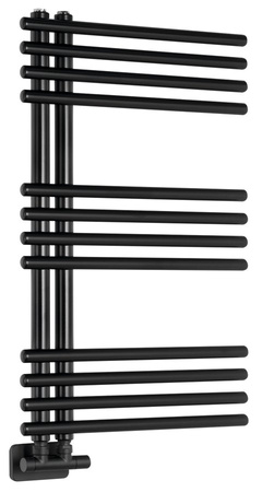 NYMPHA grzejnik łazienkowy 500x800mm, czarny mat