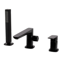 Bateria wannowa 3-otworowa, czarna