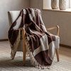 Alma Abstract Throw Chocolate 1300x1700mm