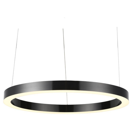 Lampa wisząca CIRCLE 80 cm - LED, ring tytanowy