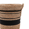 Linen Basket Nest Black Stripe S/3 D370mm