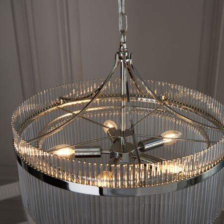 Marietta 5 Pendant Light Bright Nickel