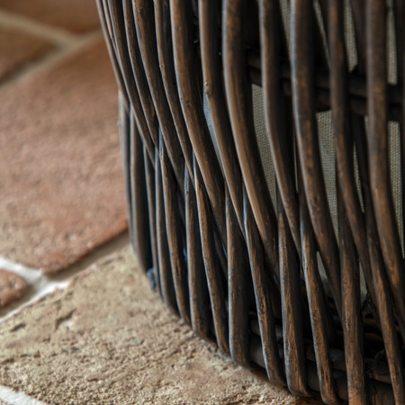 Linen Baskets with Liner Nests s/2 D450mm