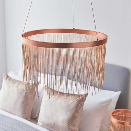 Zelma 1 Pendant Light Brushed Copper