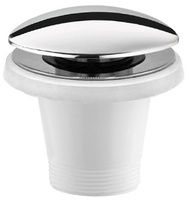 Odpływ wannowy 6/4", klik-klak, chrom