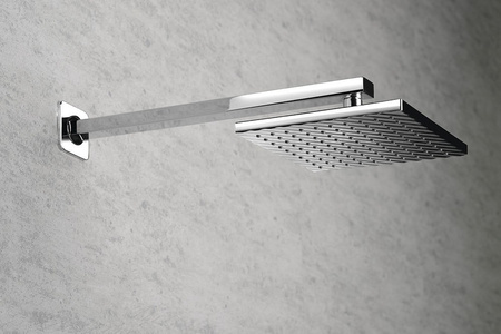 Ramię prysznicowe kwadratowe niskie, 400mm, chrom