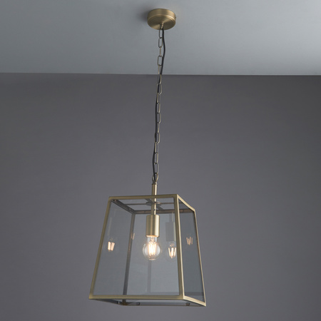Hurst Pendant Light Antique Brass