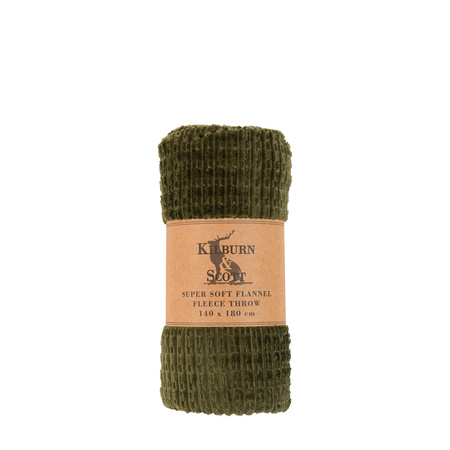 Winson Flannel Throw Olive 1400x1800mm