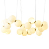 Lampa wisząca CORALLI-80 - LED, biało-mosiężna