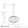 LAMPA WISZĄCA LOFT BIAŁA FLORI