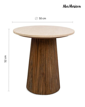 MaMaison stolik ARGENTINA 50 marmur /     drewno