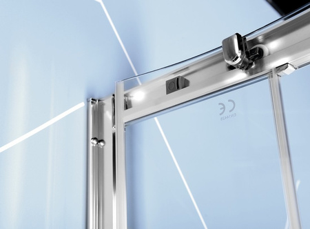 EASY kabina prysznicowa półokrągła 900x800mm, L/R, szkło czyste