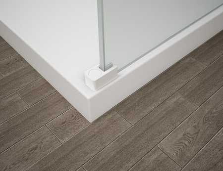 ESCA WHITE MATT jednoczęściowa kabina przysznicowa Walk-In, szklo dymione, 1200 mm