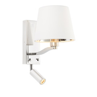 Harvey Wall Light Bright Nickel 285mm