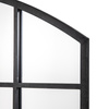 Lustro łukowe Wingham – czarne, 120 × 3 × 80 cm