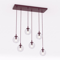 COSMO 6 BURGUNDY TRANSPARENT