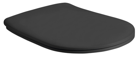 NOLITA deska WC, SLIM, Soft Close, czarny mat