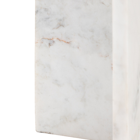 Amalfi Side Table White 400x400x500mm