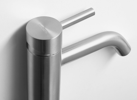 MINIMAL bateria umywalkowa, stal nierdzewna mat