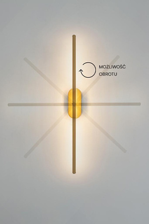 MOOSEE lampa ścienna TOBIA złota