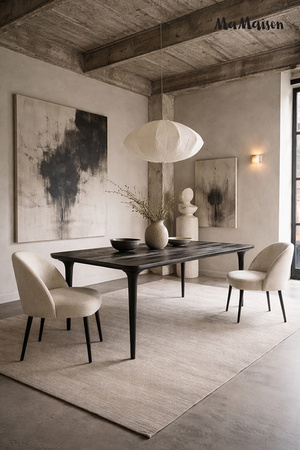 MaMaison stół jadalniany LAMINAR 200      czarny / drewno