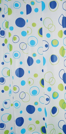 Zasłonka prysznicowa 180x200cm, winyl, bąbelki