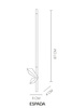 MOOSEE lampa ścienna ESPADA złota