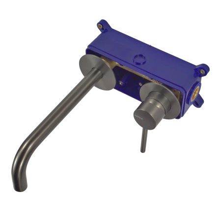Bateria umywalkowa podtynkowa, gun metal