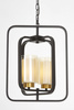 LAMPA WISZĄCA LOFT CZARNO-MOSIĘŻNA CHICAGO W2