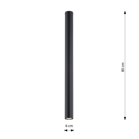 TECNO 1XXL BLACK oprawa oświetleniowa