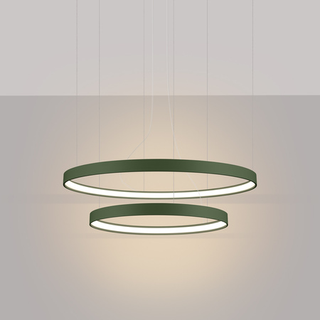 Żyrandol RIO 2 55/78 zielona oliwka LED 3000K