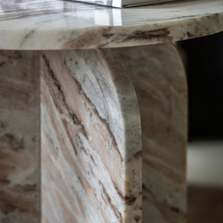 Amalfi Side Table Natural 400x400x500mm