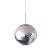 Lampa wisząca GLAM M srebrna 28 cm