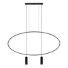 Lampa wisząca HOLAR 2 czarna