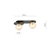 PLAZA 2 BLACK/MIODOWY