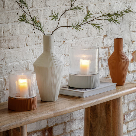 Zahara Hurricane Parchment 185x185xH260mm