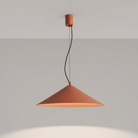 Lampa wisząca FINT ochra czerwona LED 4000K
