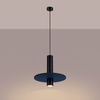 Lampa wisząca PELTA 1 czarna/granatowa