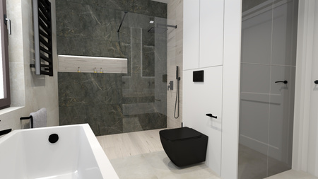 Zestaw DAVOS Miska z Deską WC Slim W/O podwiesz. 52 cm Czarny Mat