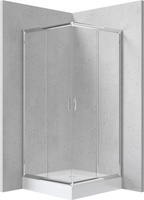 Kabina prysznicowa z brodzikiem kwadratowa 90 cm