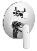 SCHMITZ bateria prysznicowa podtynkowa, 2-funkcyjna, części górne, chrom