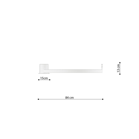 Plafon RIO 78 czarny LED 3000K