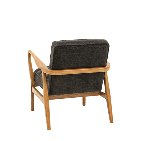 Datsun Armchair Charcoal Boucle 690x760x800mm