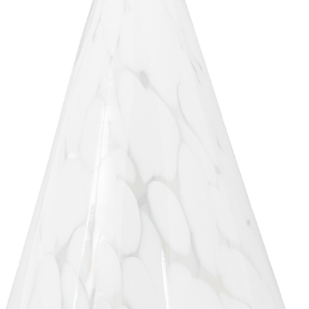 White Confetti Glass Tree Decoration 100x100x150mm
